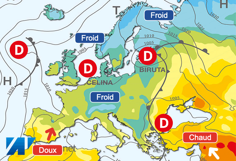 Carte de prévisions d'europe du Jeudi 25 avril 2024