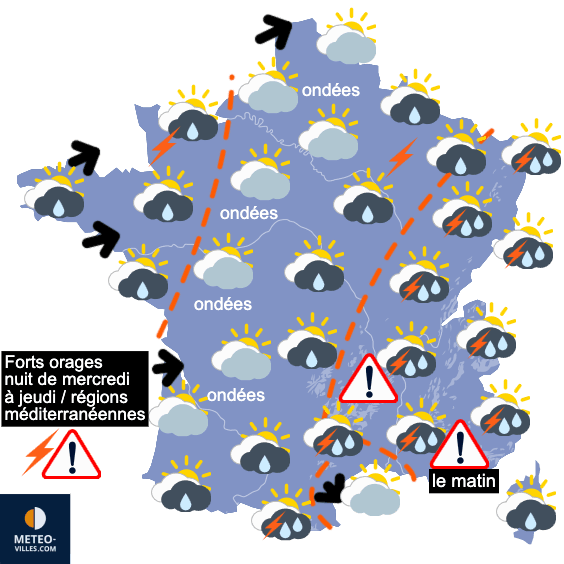 Carte de température France