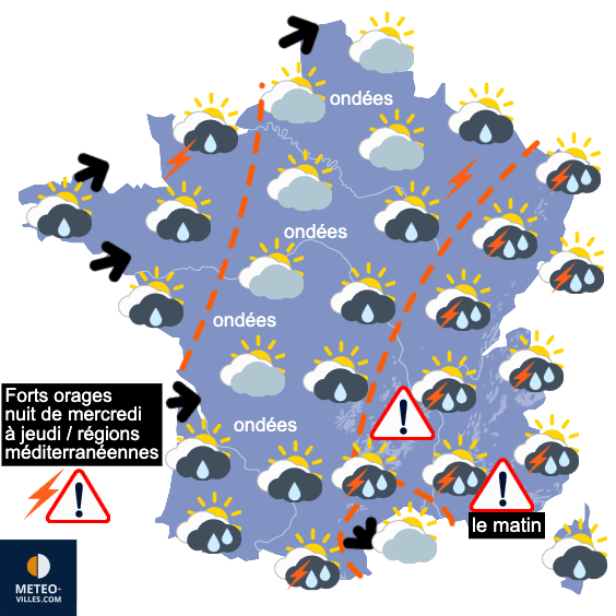 Carte de température France