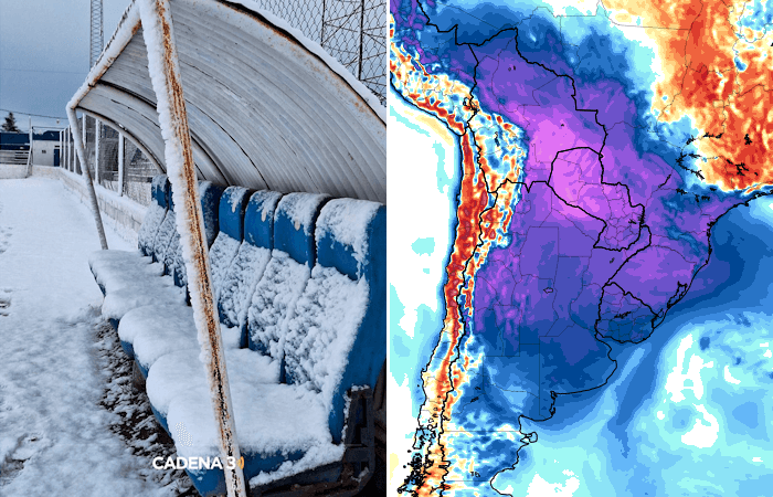 Froid et neige en Amérique du Sud ce début juillet