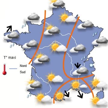 Soleil et douceur au sud, plus mitigé au nord