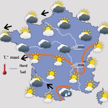 Le froid sec s'impose sur une grande moitié Nord 