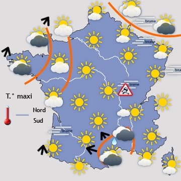 Un peu plus nuageux, puis un peu plus froid mais sec