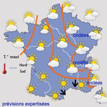 Retour temporaire de la chaleur sur la moitié Sud 