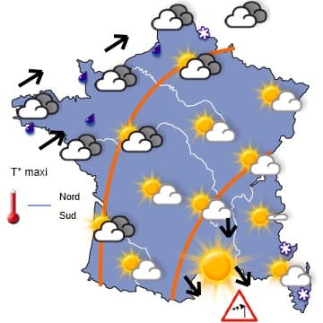 Retour en force de la pluie par l'ouest