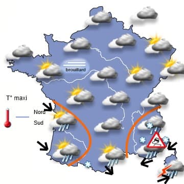 Un temps extrêmement changeant et toujours beaucoup de pluie en vue !!