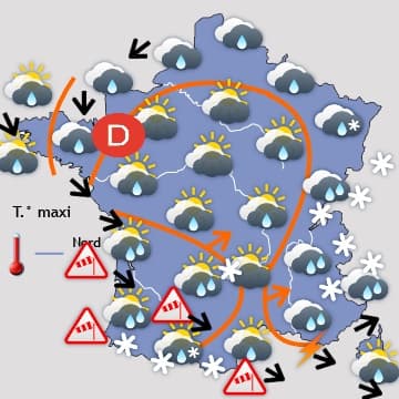 Progressivement plus calme et plus froid